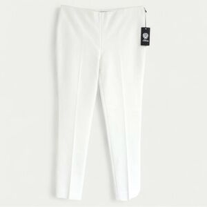 NWT Vince Camuto Ivory Side Zip Ankle Pants Polished Essentials Size 8